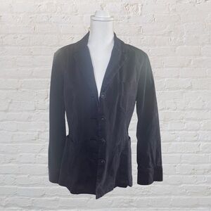 Talbots Stretch Light Suede Classic Black Women's Jacket